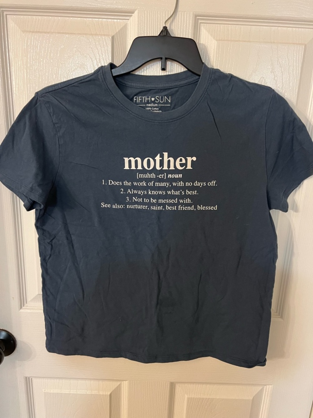 Fifth Sun Navy Graphic 'mother' Tee